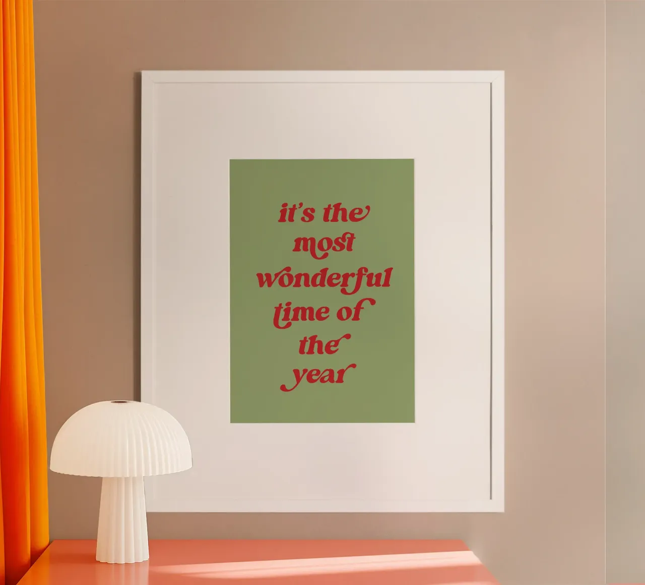 The most wonderful time carta hahnemühle da PinkCandyWalls