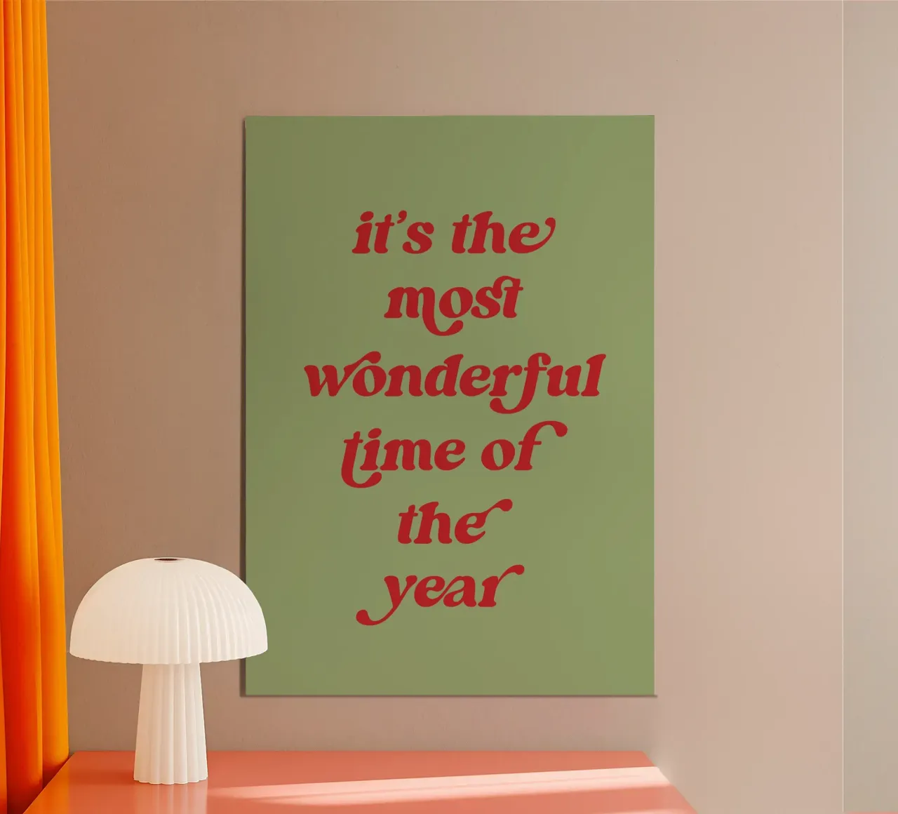 The most wonderful time carta hahnemühle da PinkCandyWalls