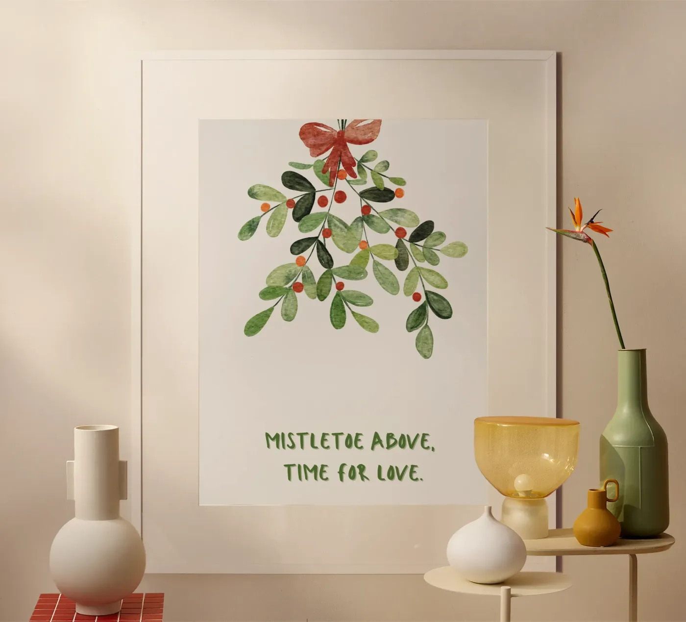 Mistletoe poster de PurePeachStudio