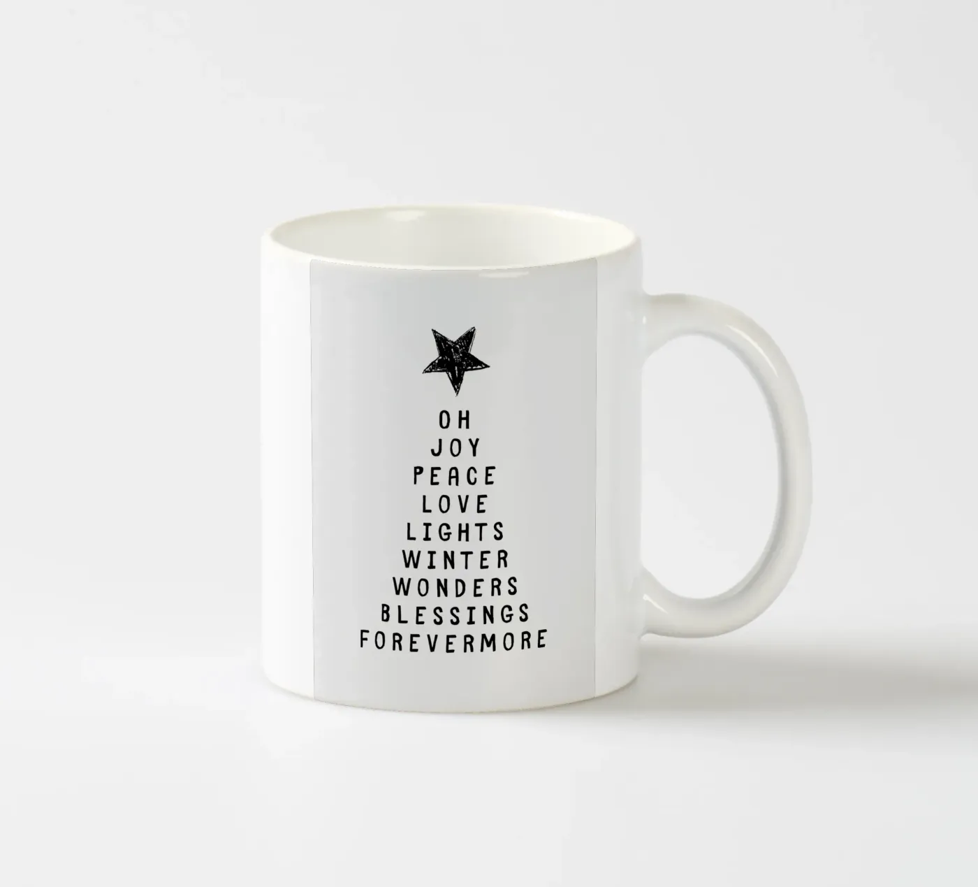 Mistletoe ceramic mug by PurePeachStudio