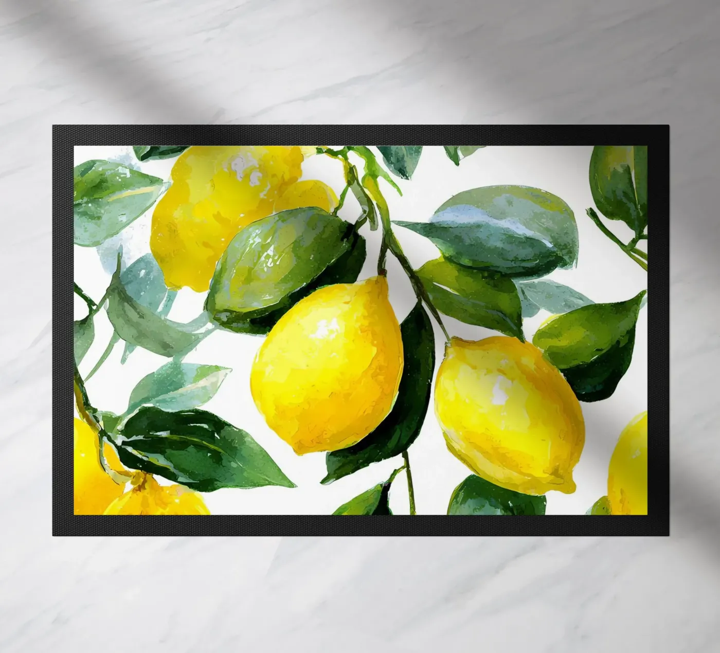 Lemon pattern deurmat van IamHomeStudio