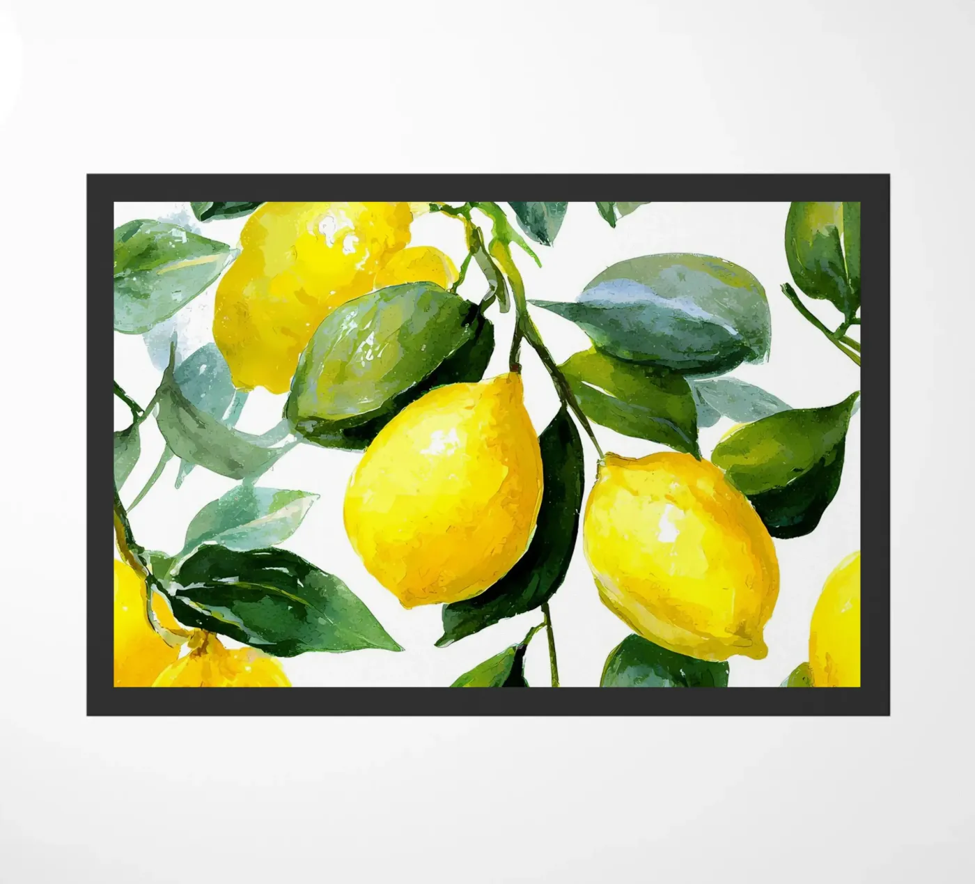 Lemon pattern deurmat van IamHomeStudio