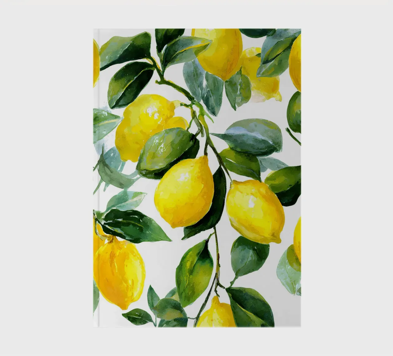 Lemon pattern notebook by IamHomeStudio