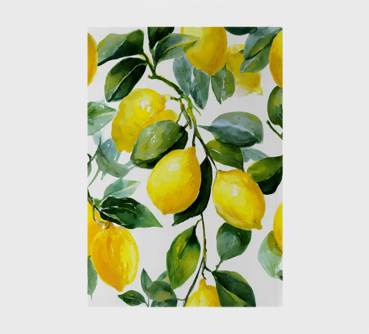 Lemon pattern notebook by IamHomeStudio