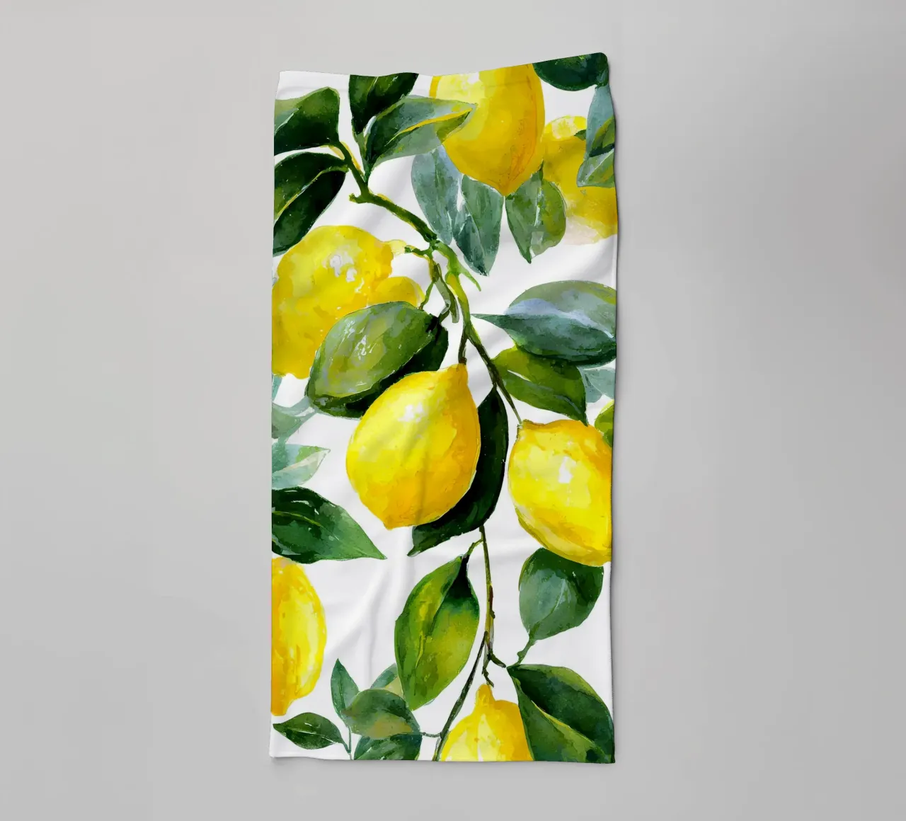Lemon pattern towel by IamHomeStudio