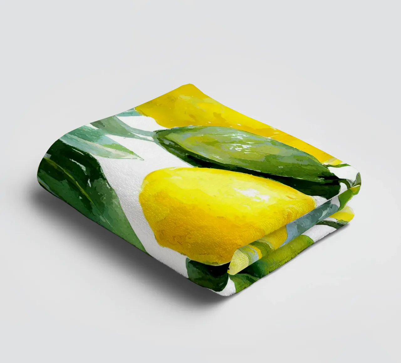 Lemon pattern towel by IamHomeStudio