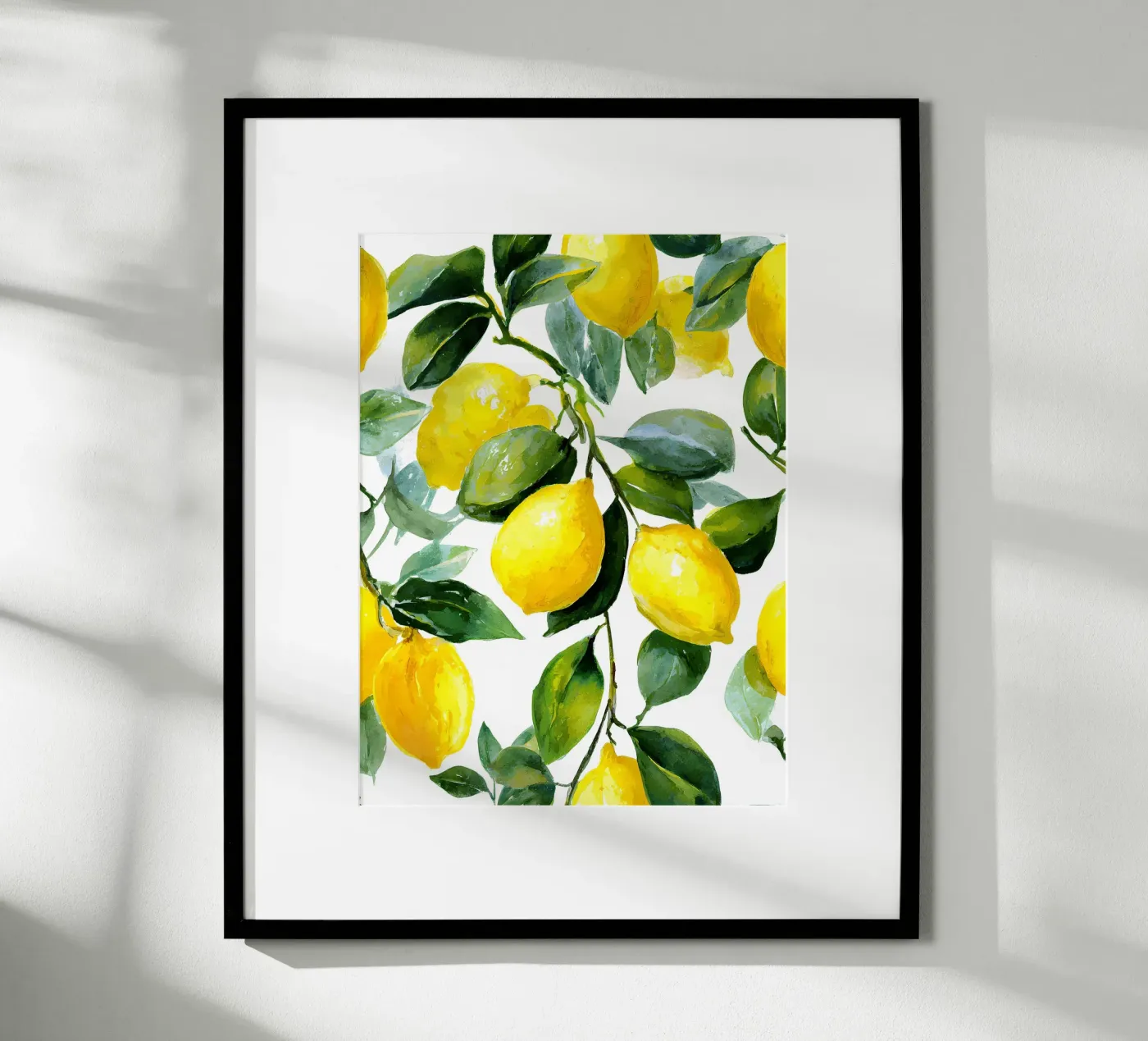 Lemon pattern poster de IamHomeStudio