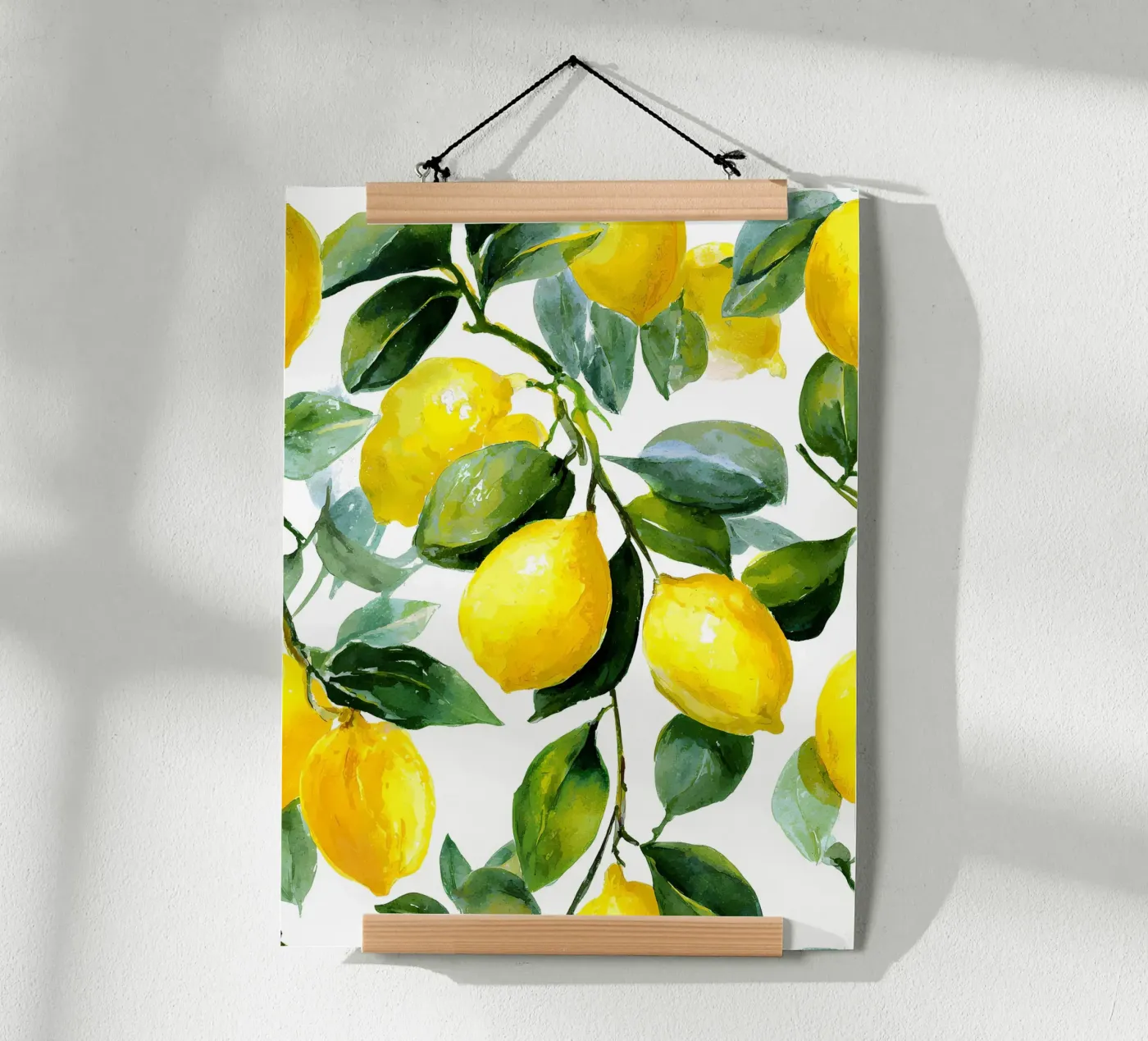 Lemon pattern poster de IamHomeStudio