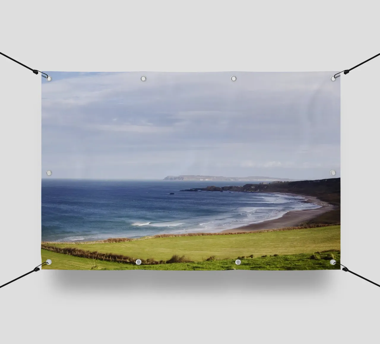 Spiaggia in Irlanda del Nord telo in pvc da Simon Koy