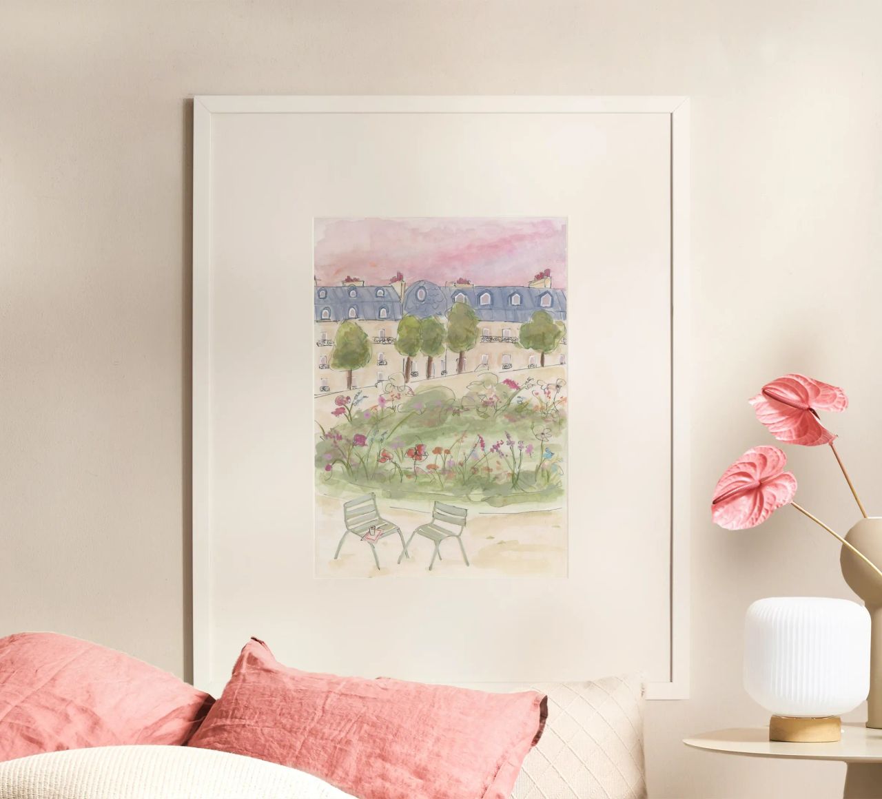 Pariser Garten Poster von Katharina Puritscher