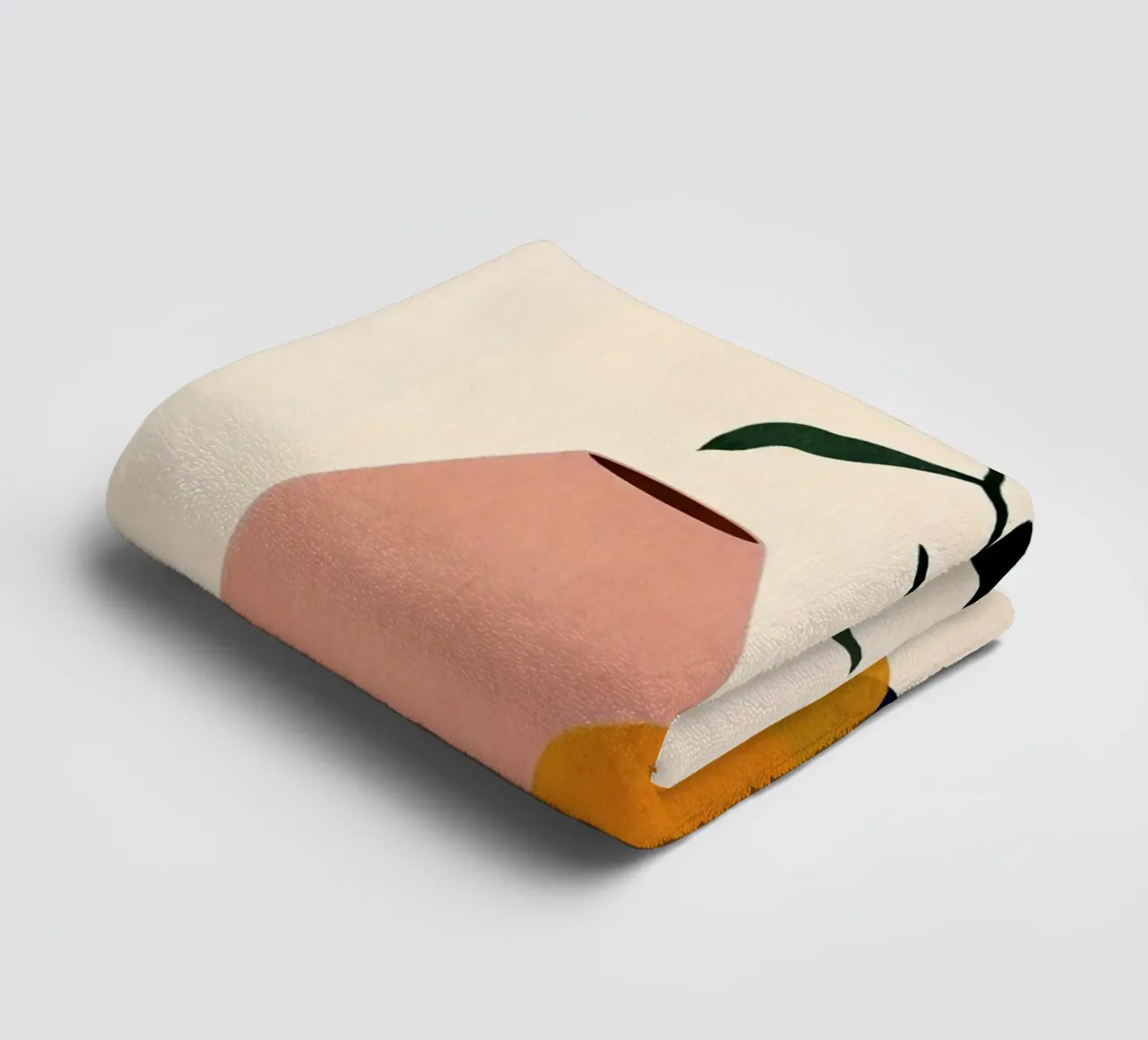 Deux Vases badhanddoek van Lana Rodriguez