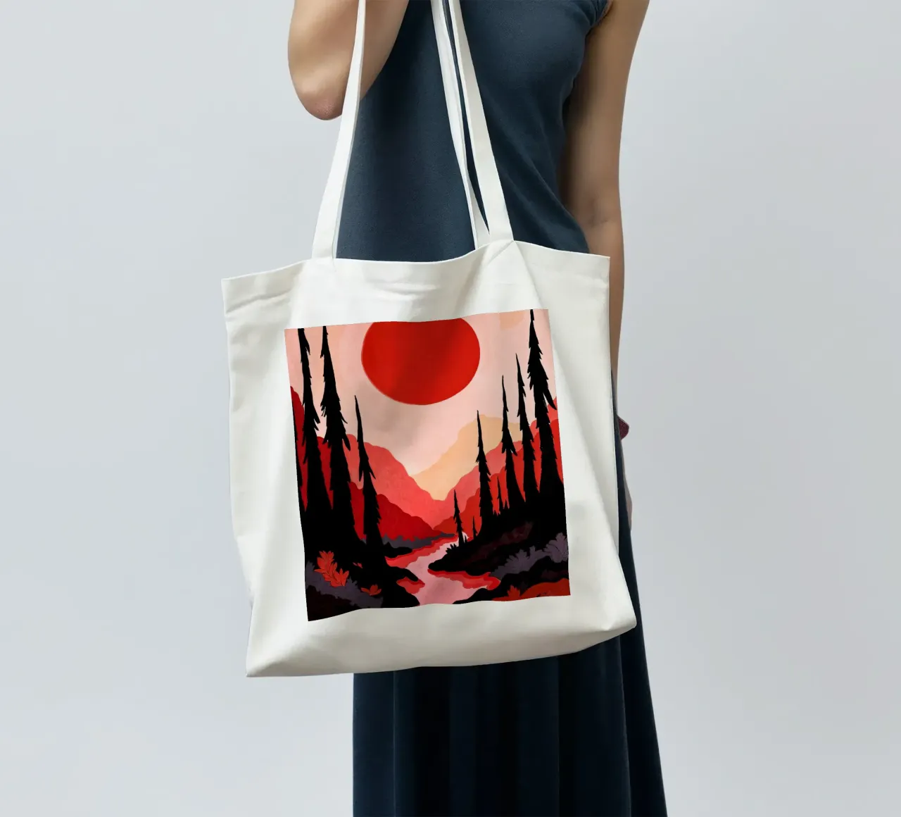 Fairytale Forrest borsa in juta da Lana Rodriguez