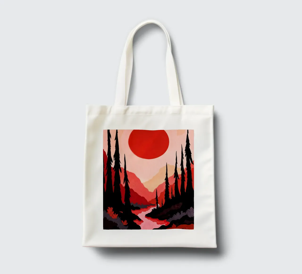Fairytale Forrest borsa in juta da Lana Rodriguez