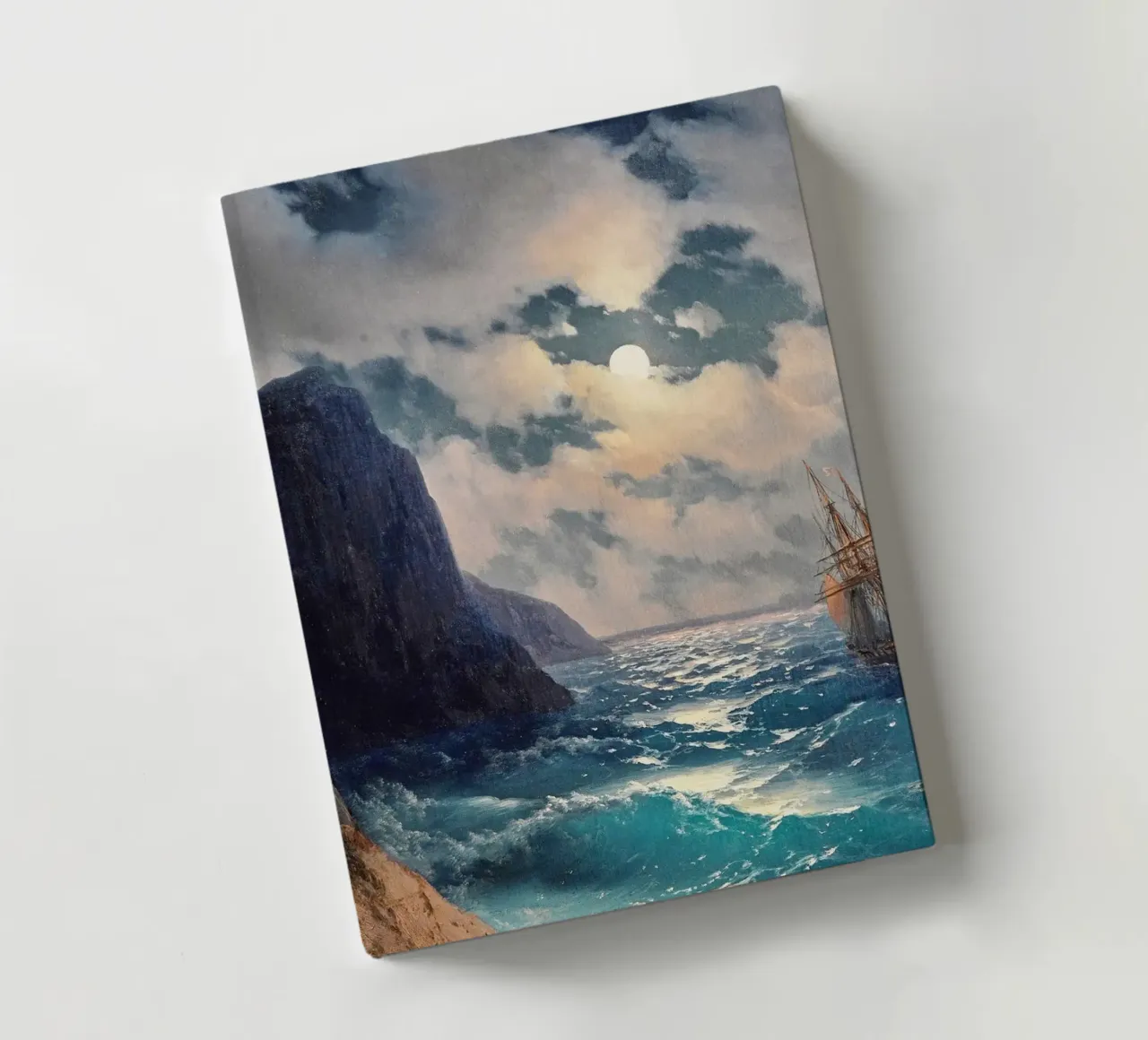 Ivan Aivazovsky’s Passing Ship on a Moonlit Night diario da Venus Art