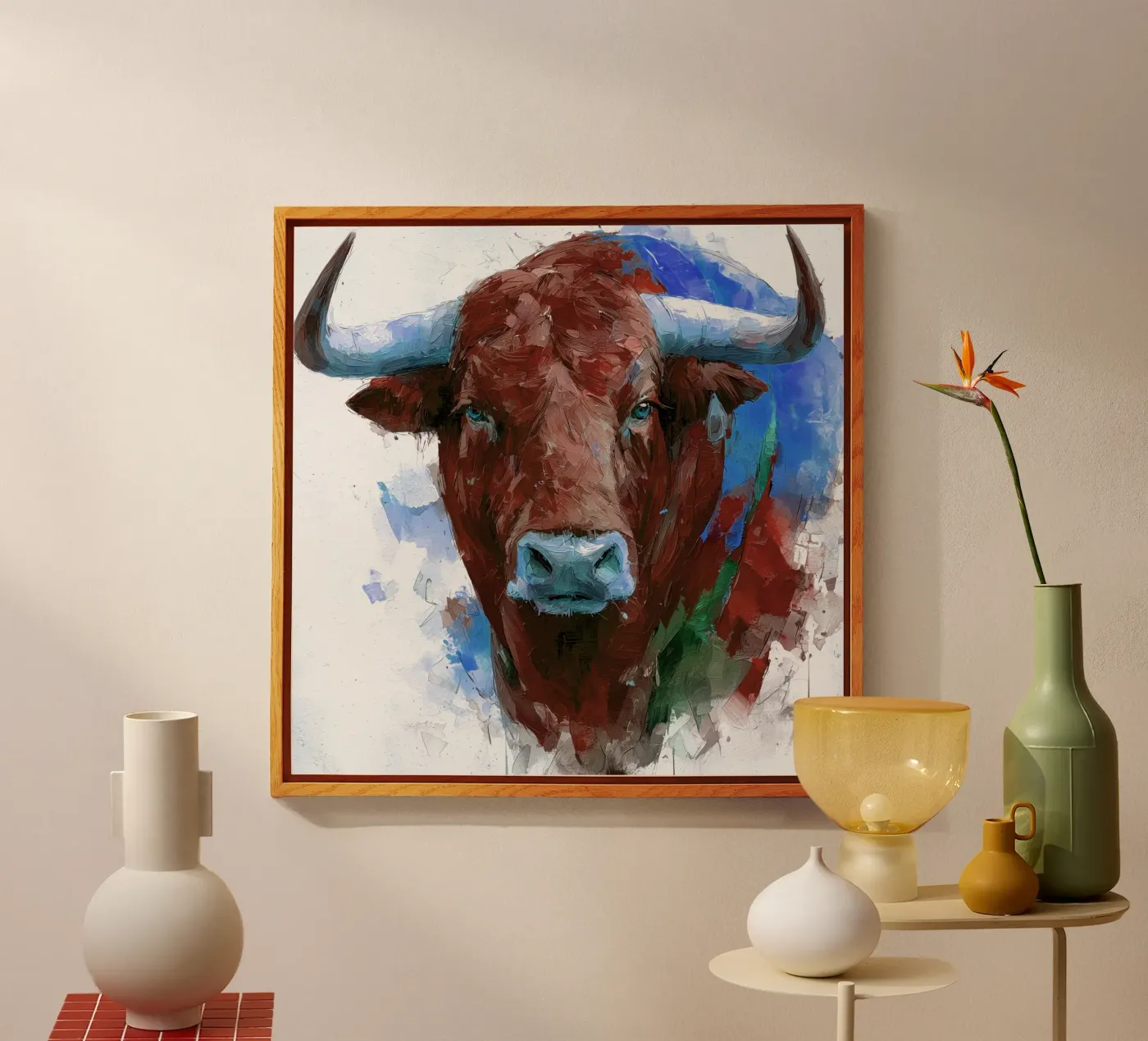 Taureau plexiglas de Puschkinowa