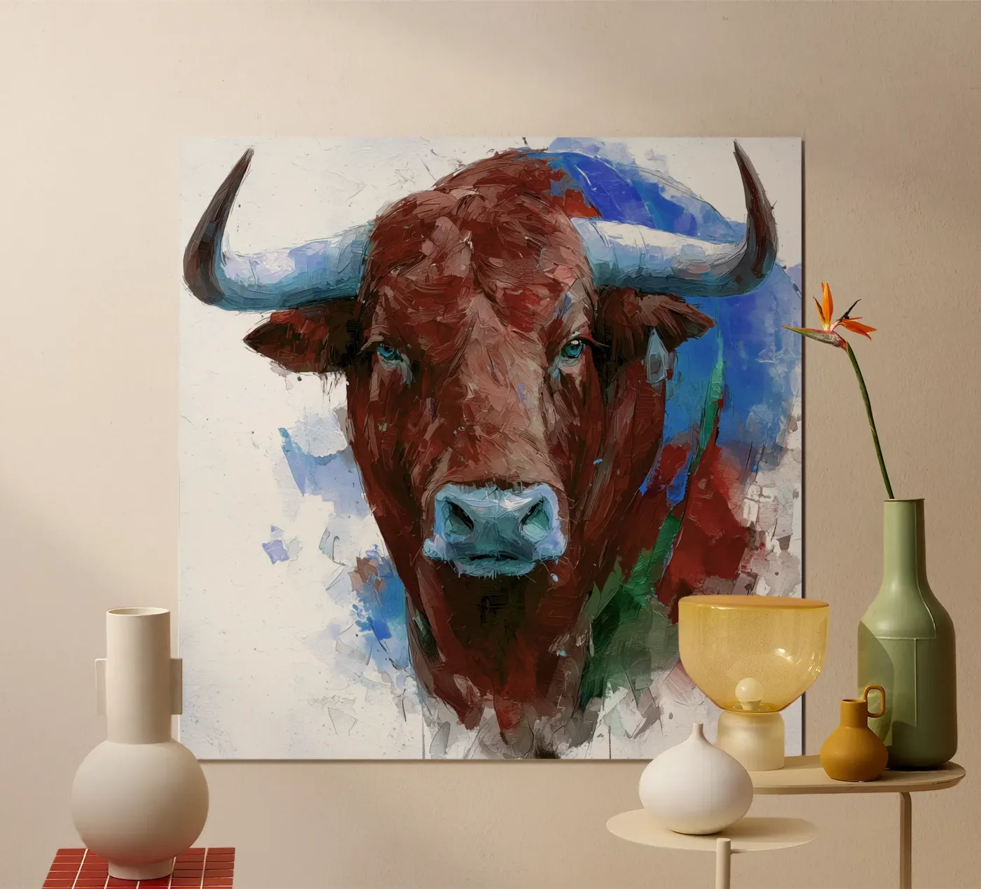 Bull poster van Puschkinowa