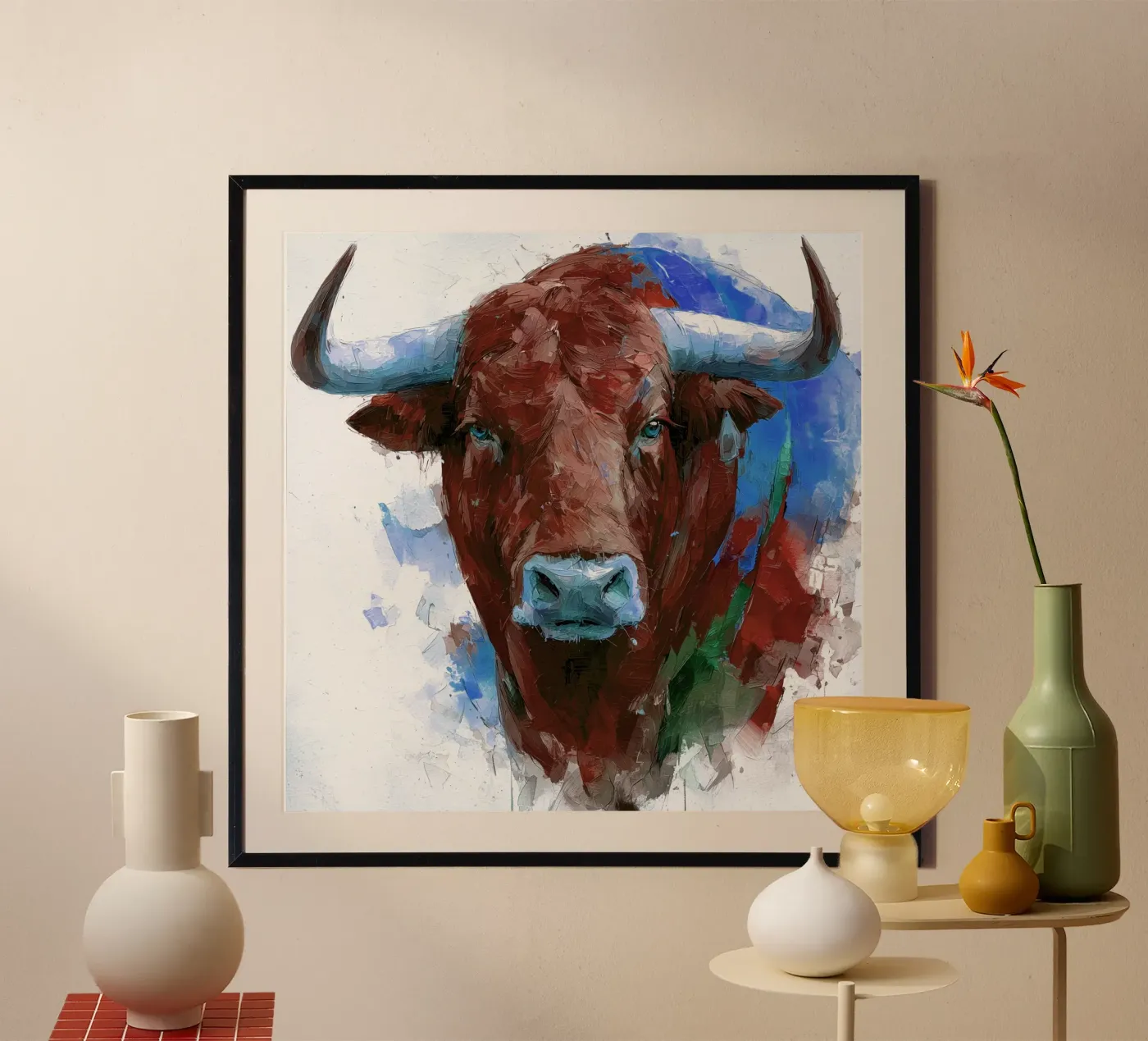 Bull poster van Puschkinowa