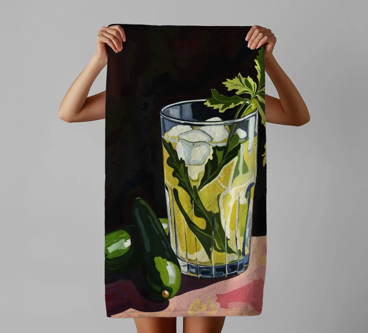Gin And Tonic asciugamano da bagno da Lana Rodriguez
