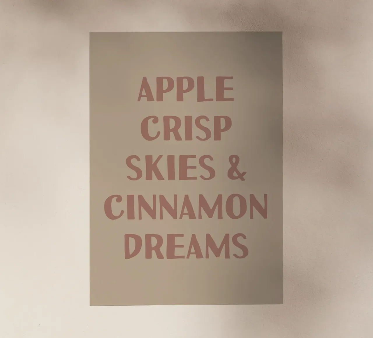 Apple crisp skies and cinnamon dreams pellicola backlit da PinkCandyWalls