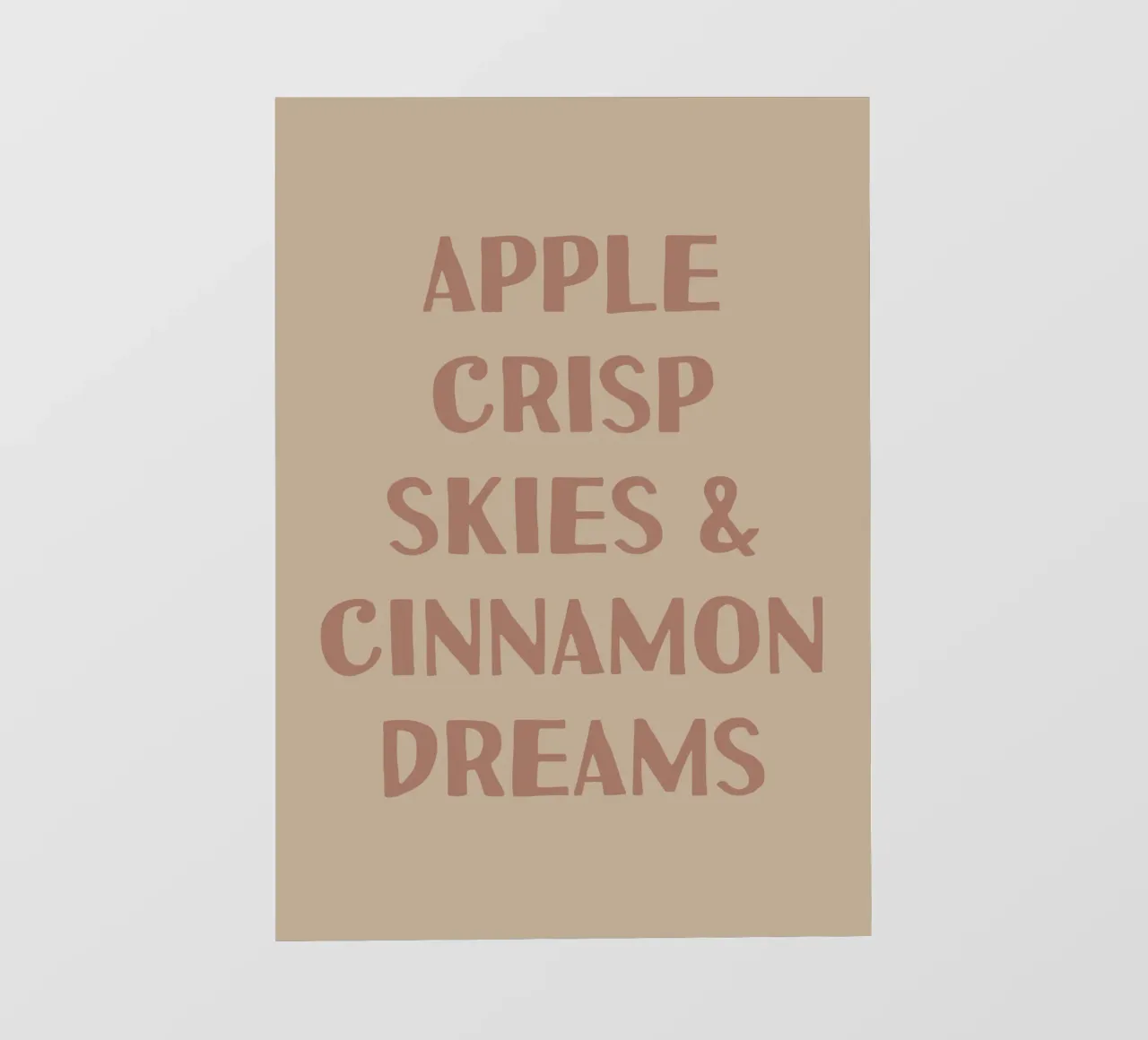 Apple crisp skies and cinnamon dreams pellicola backlit da PinkCandyWalls