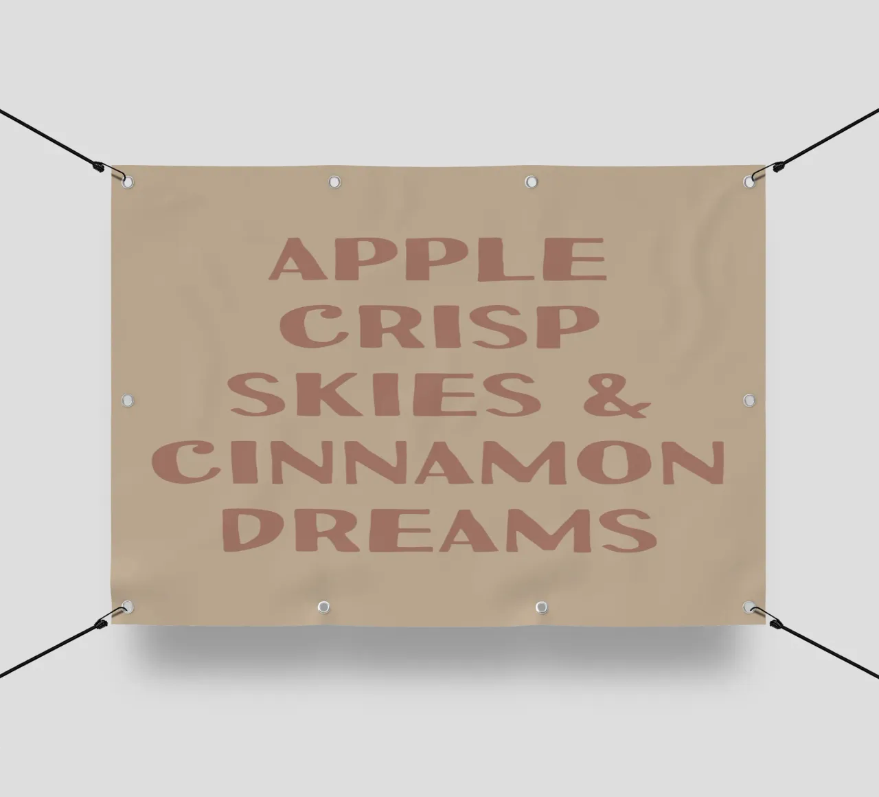 Apple crisp skies and cinnamon dreams telo in pvc da PinkCandyWalls