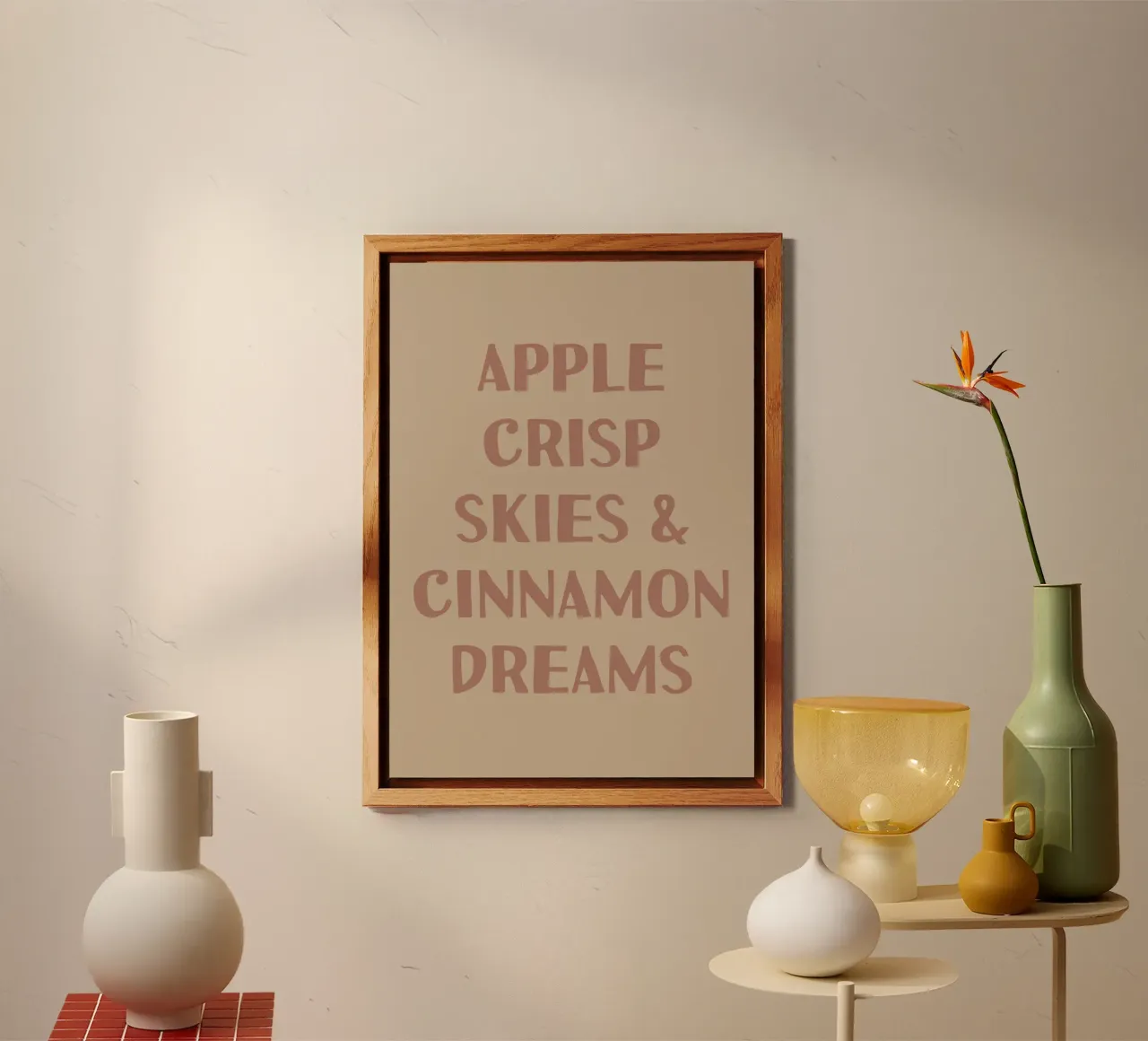 Apple crisp skies and cinnamon dreams alluminio dibond da PinkCandyWalls