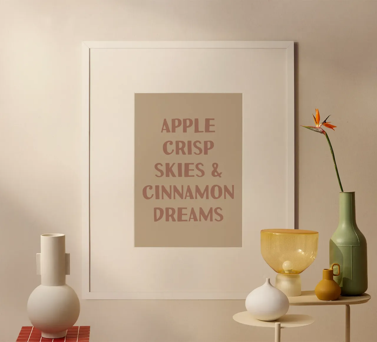 Apple crisp skies and cinnamon dreams carta hahnemühle da PinkCandyWalls