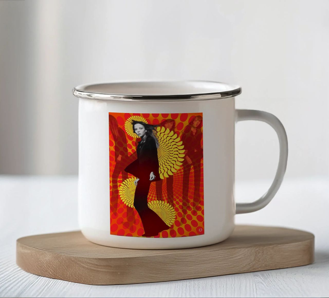 Supermodel Penelope Tree tazza in smalto da DesmondBates