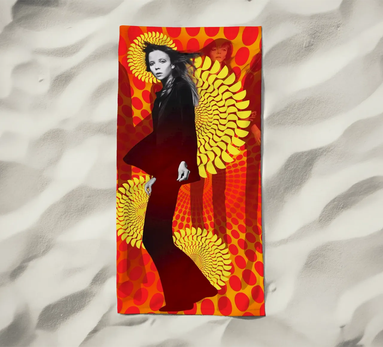 Supermodel Penelope Tree toalla de playa de DesmondBates