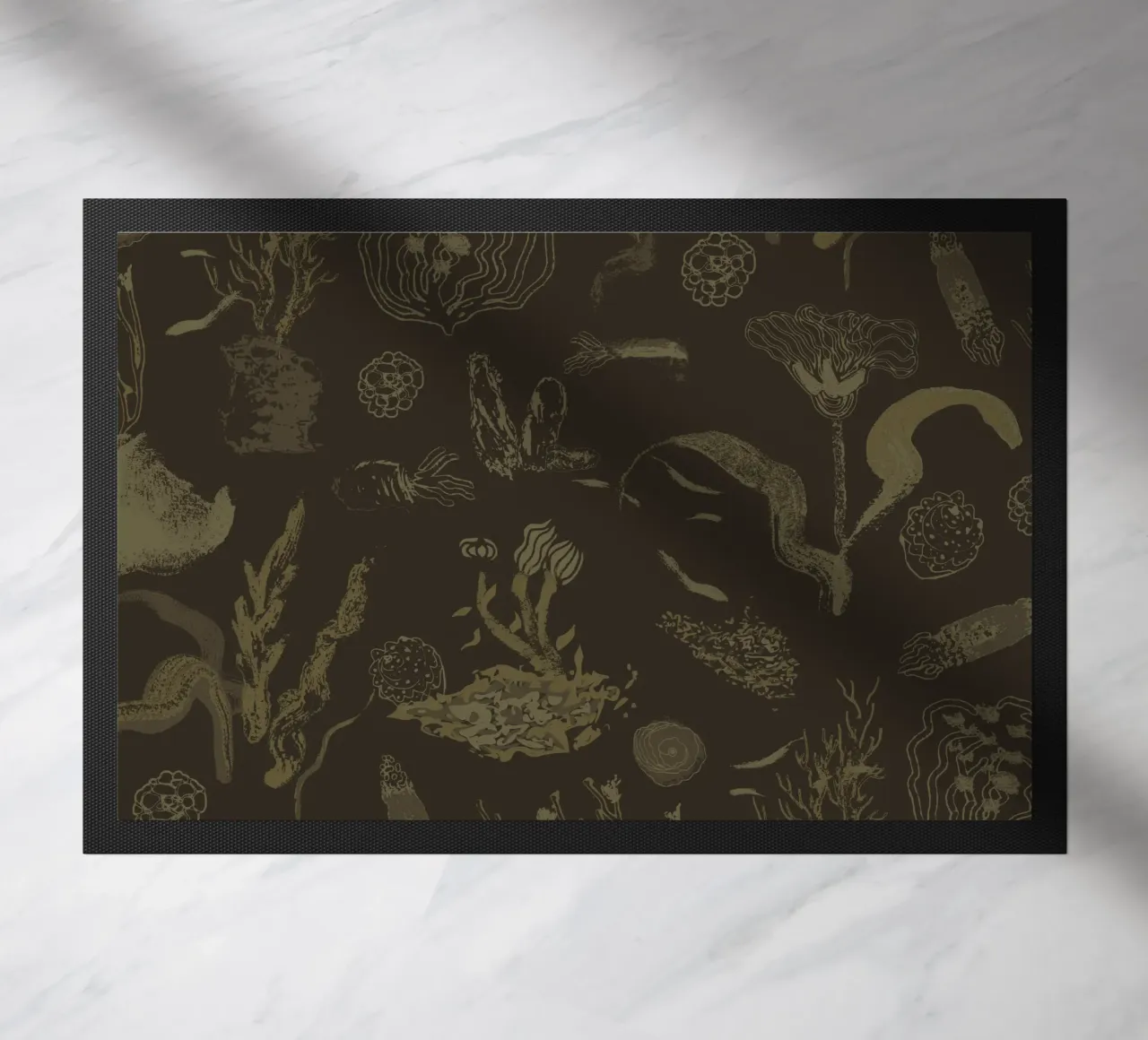 Deep Olive Dream zerbino da Mandalla Pattern