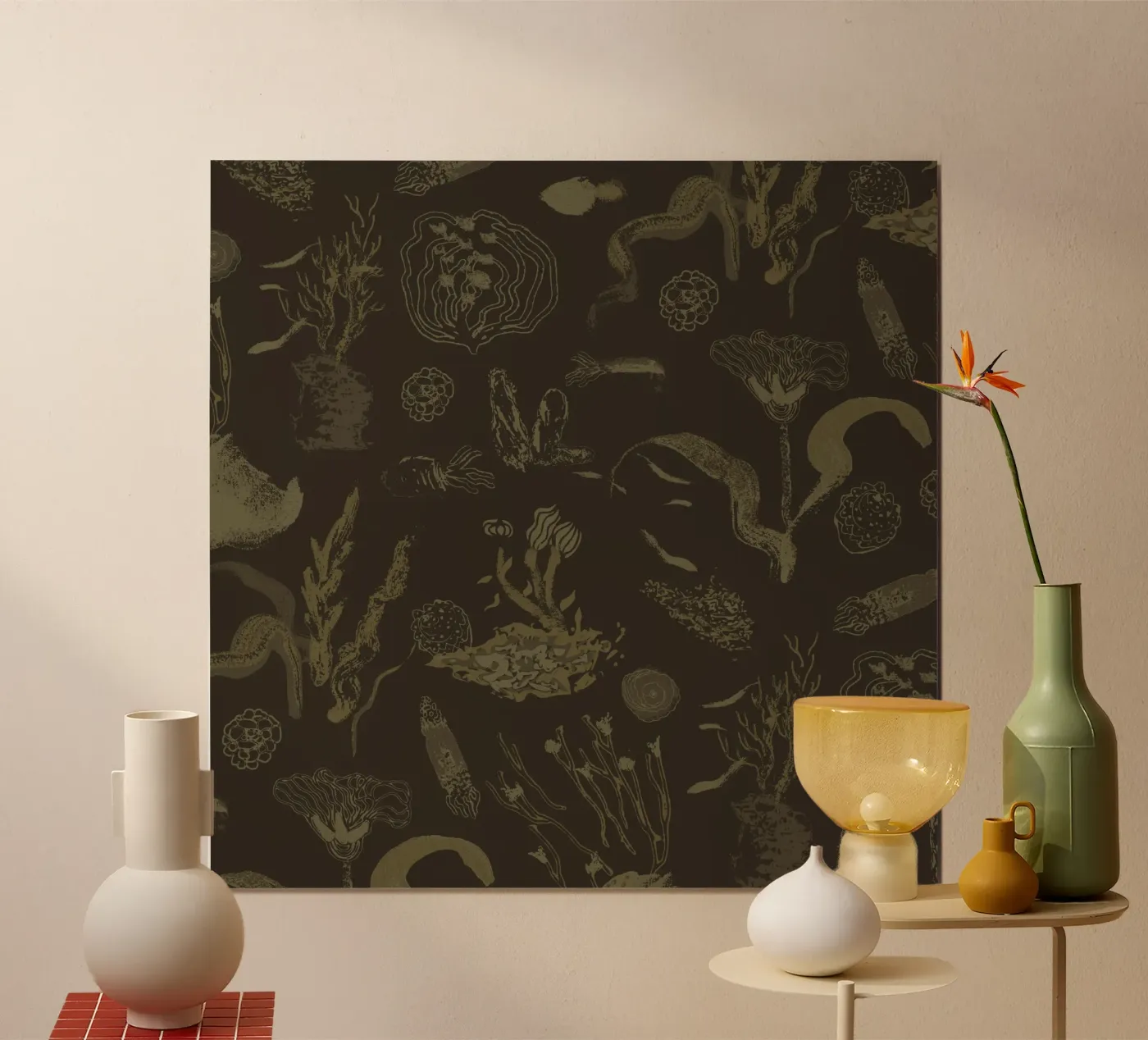 Deep Olive Dream poster da Mandalla Pattern