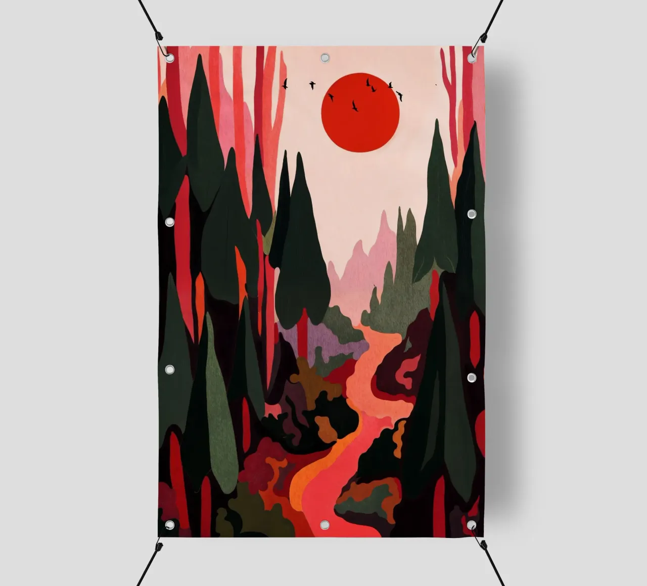 In The Forrest telo in pvc da Lana Rodriguez