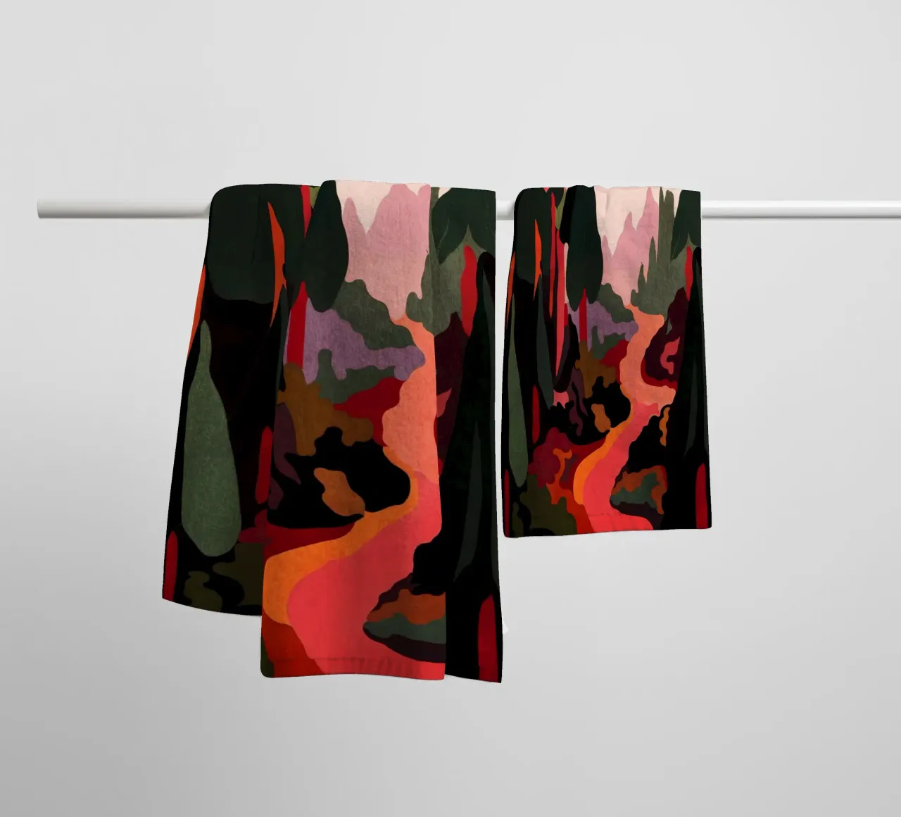 In The Forrest asciugamano da bagno da Lana Rodriguez