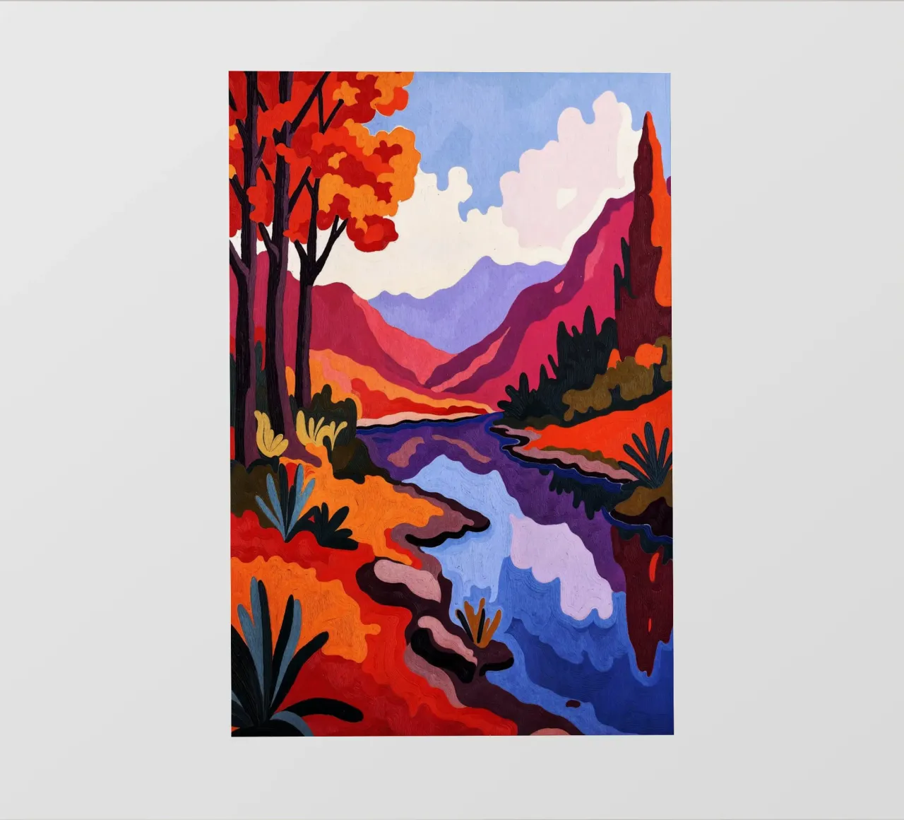 Lakes And Leafs telo in pvc da Lana Rodriguez