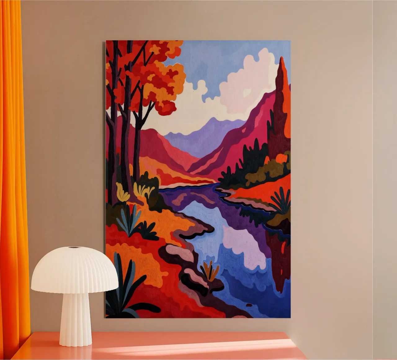 Lakes And Leafs alluminio dibond da Lana Rodriguez