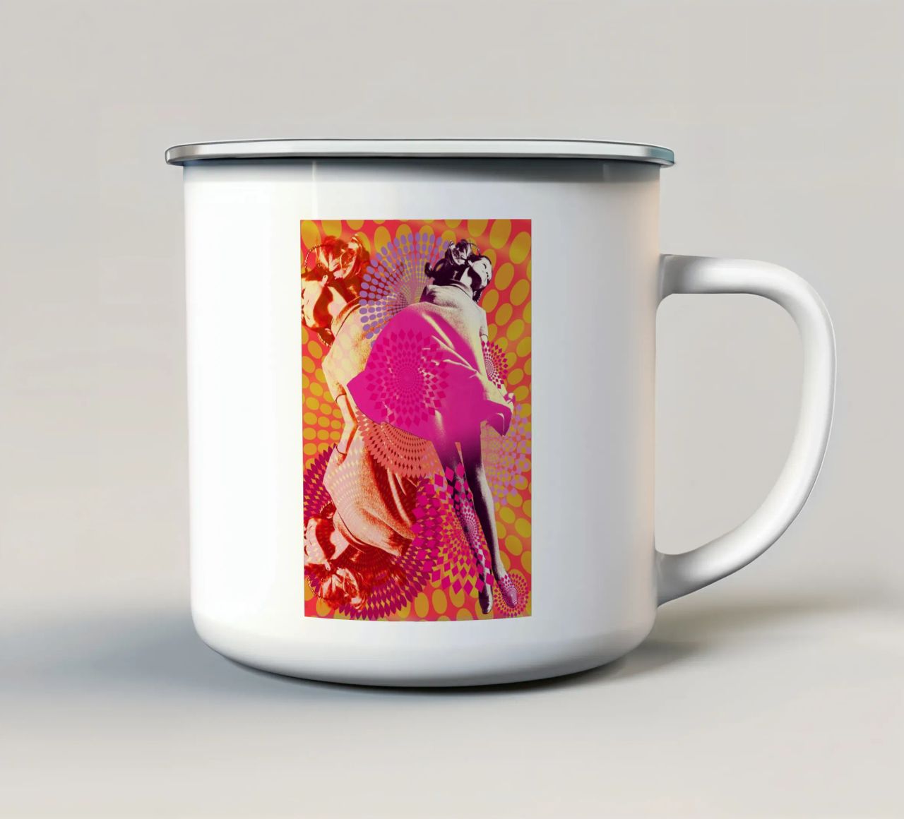 Supermodel Veruschka tazza in smalto da DesmondBates