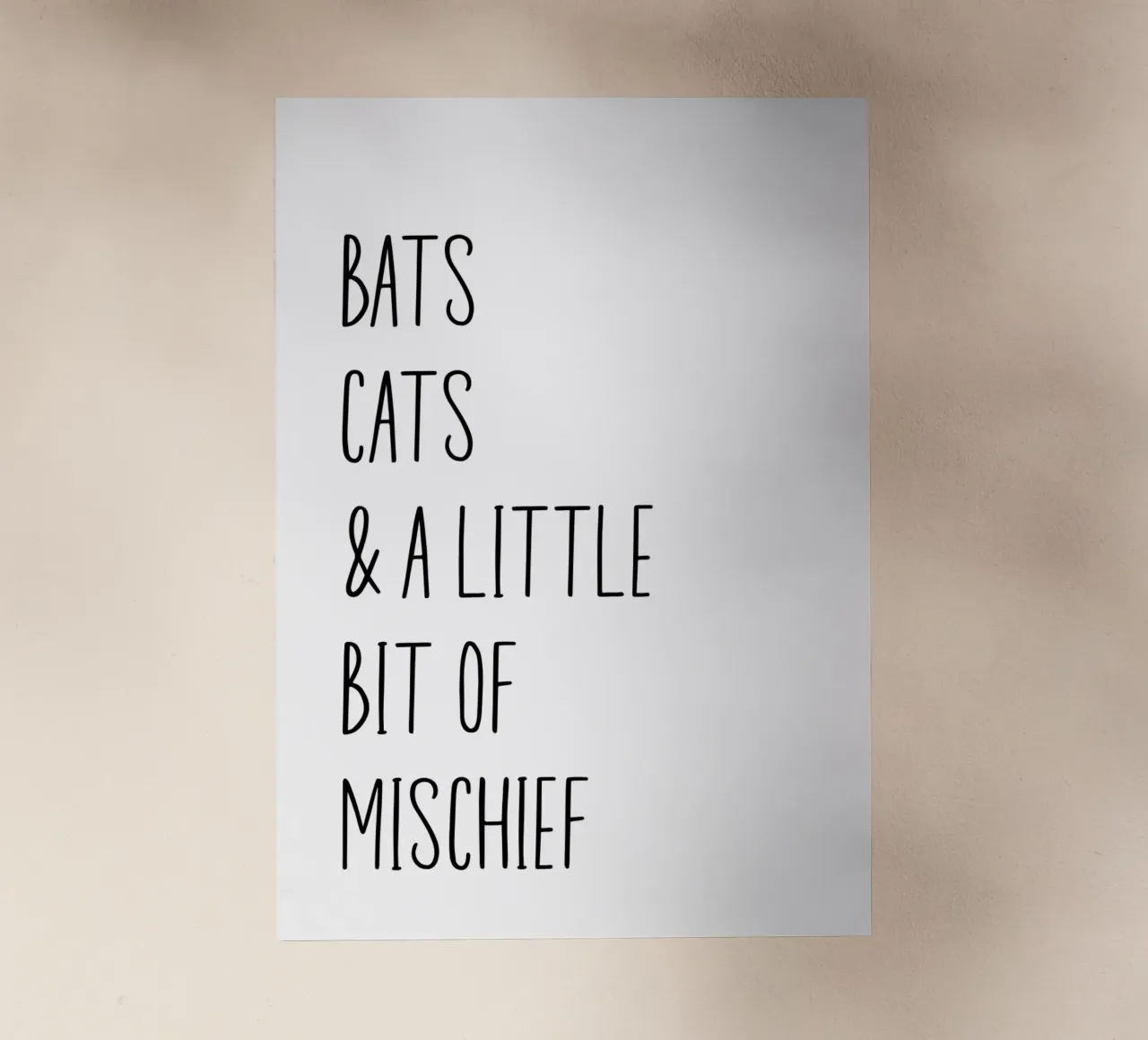 Bats cats & a little bit of mischief pellicola backlit da PinkCandyWalls