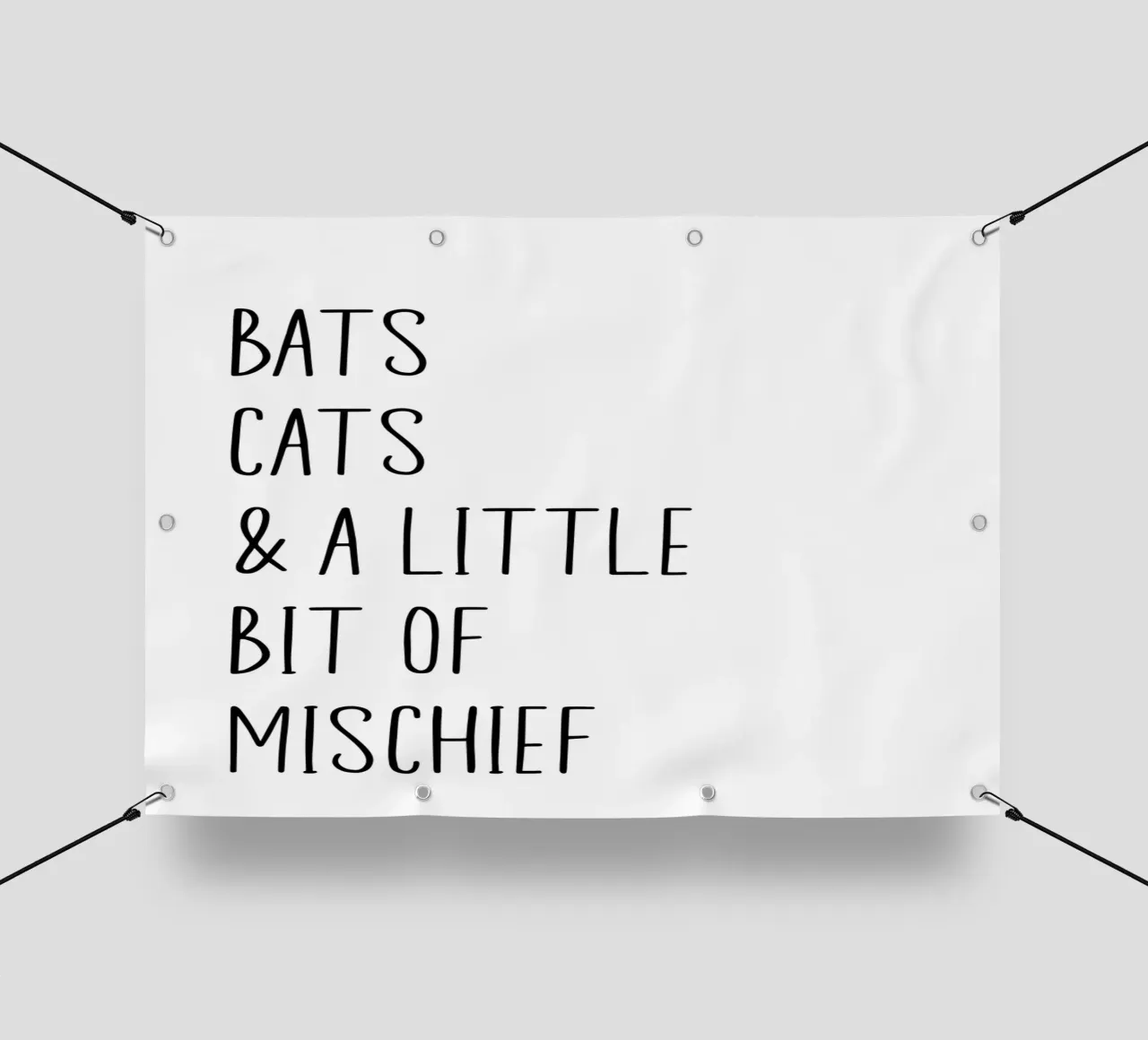 Bats cats & a little bit of mischief telo in pvc da PinkCandyWalls