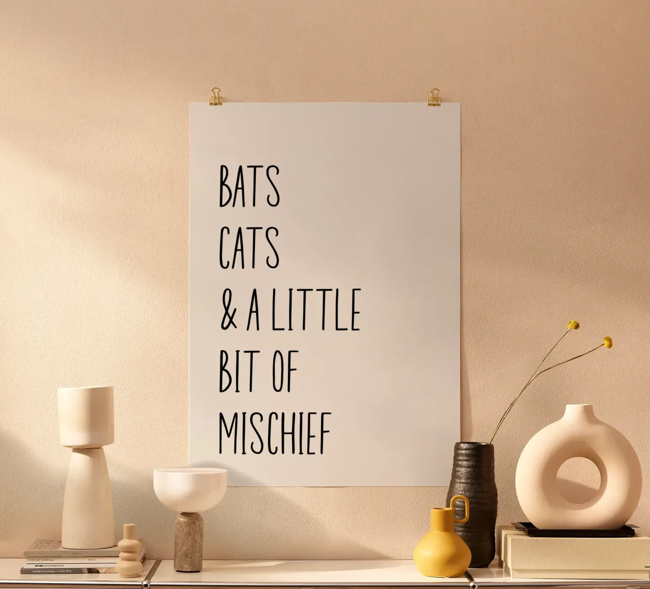 Bats cats & a little bit of mischief carta hahnemühle da PinkCandyWalls