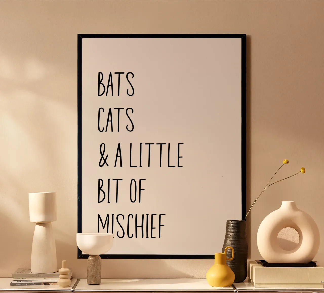 Bats cats & a little bit of mischief carta hahnemühle da PinkCandyWalls