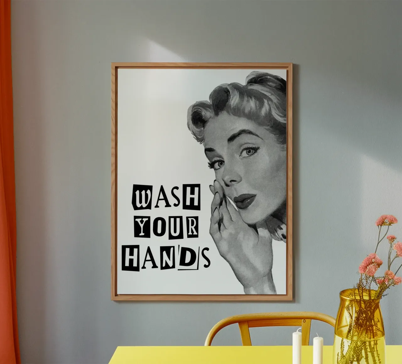 Wash Your Hands, Darling alluminio dibond da vintageshop