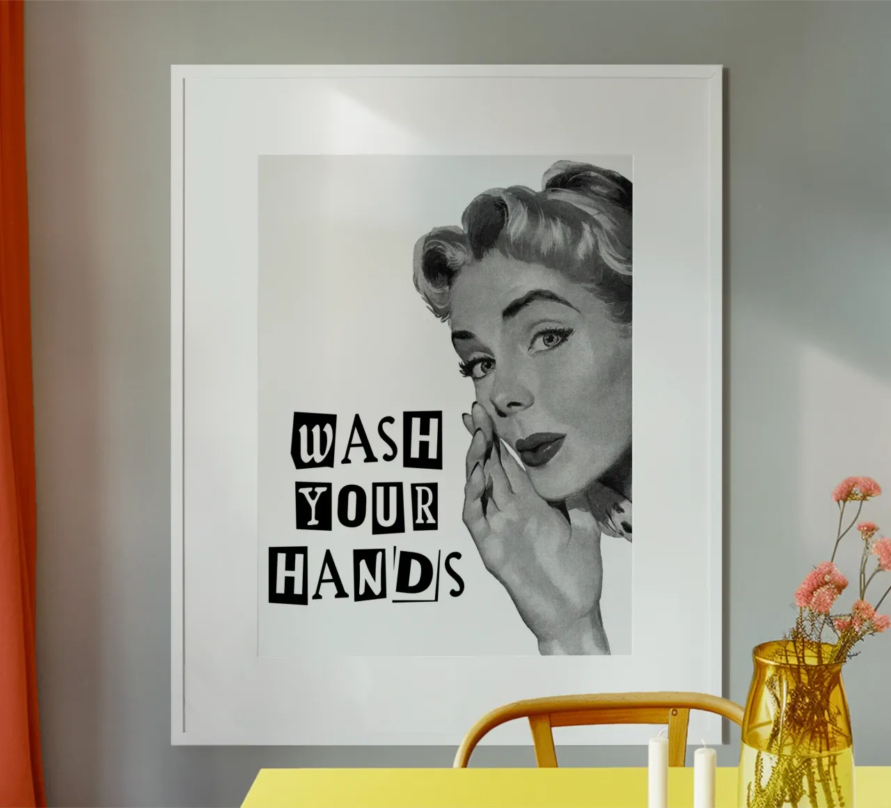 Wash Your Hands, Darling carta hahnemühle da vintageshop