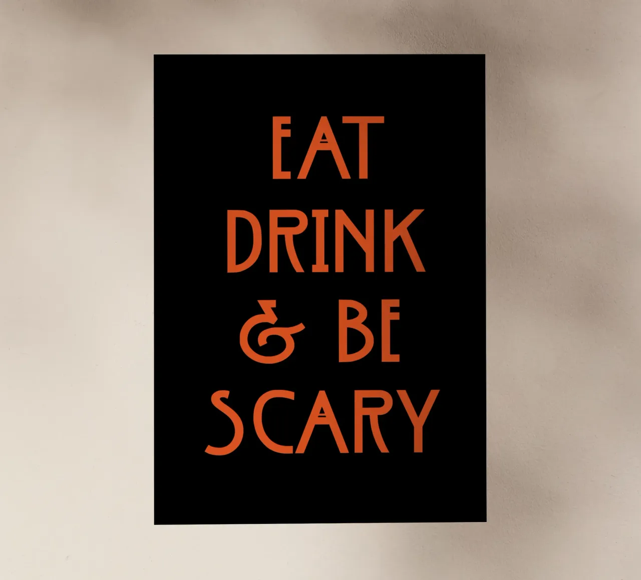 Eat drink and be scary pellicola backlit da PinkCandyWalls