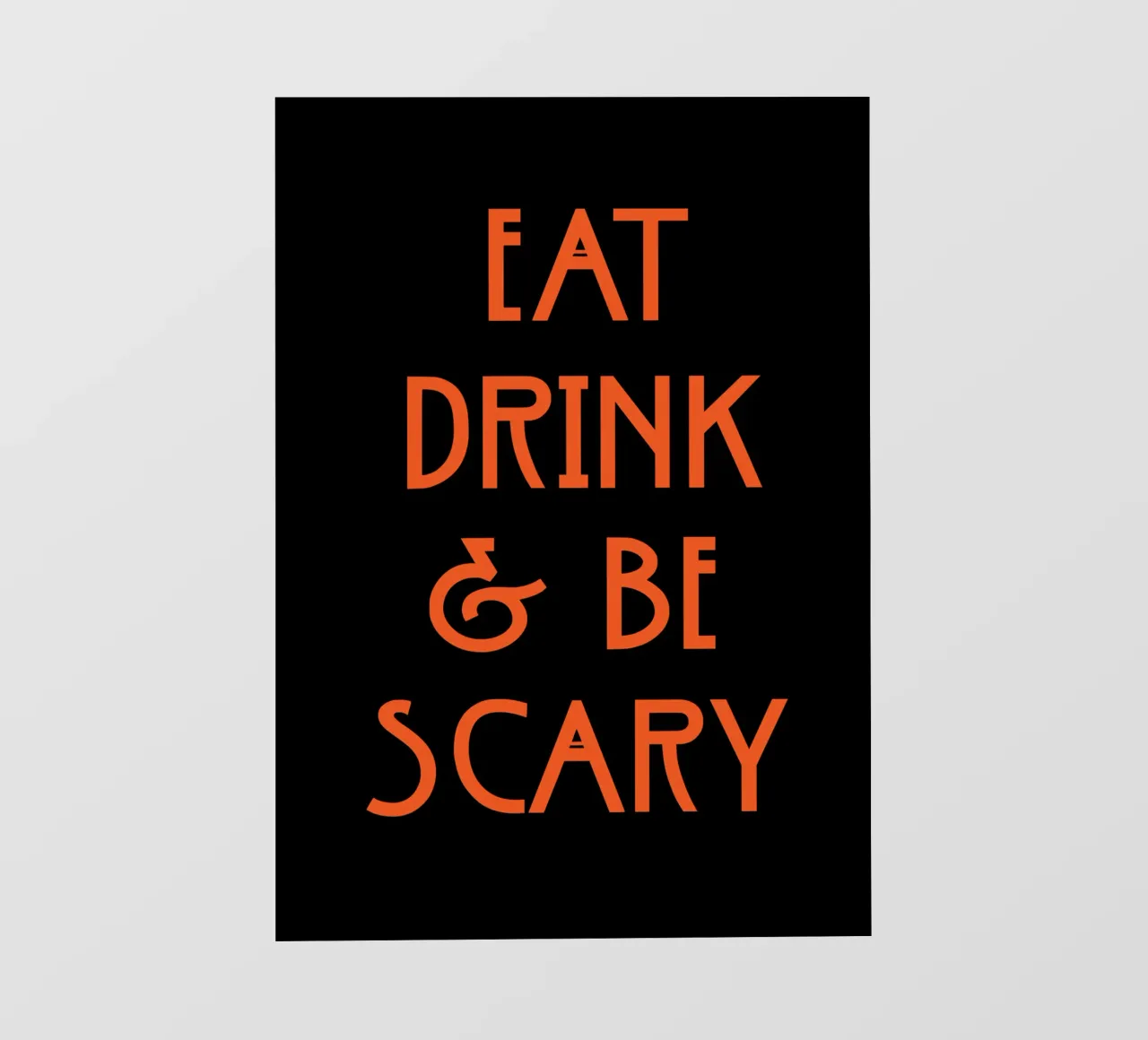 Eat drink and be scary telo in pvc da PinkCandyWalls