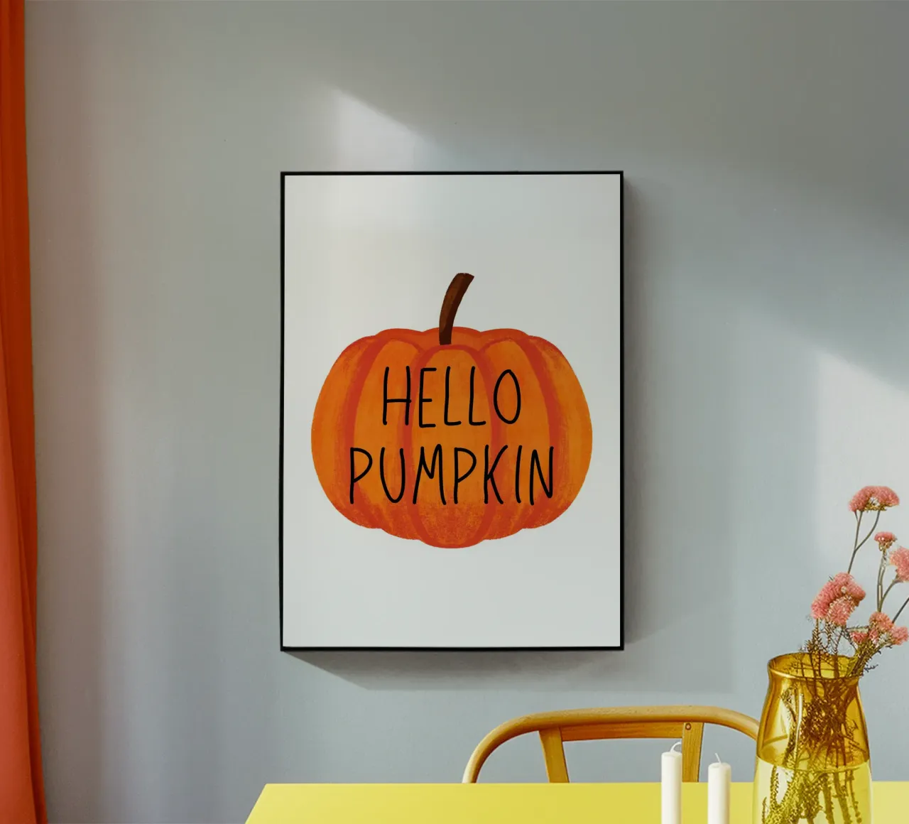 Hello pumpkin plexiglass da PinkCandyWalls