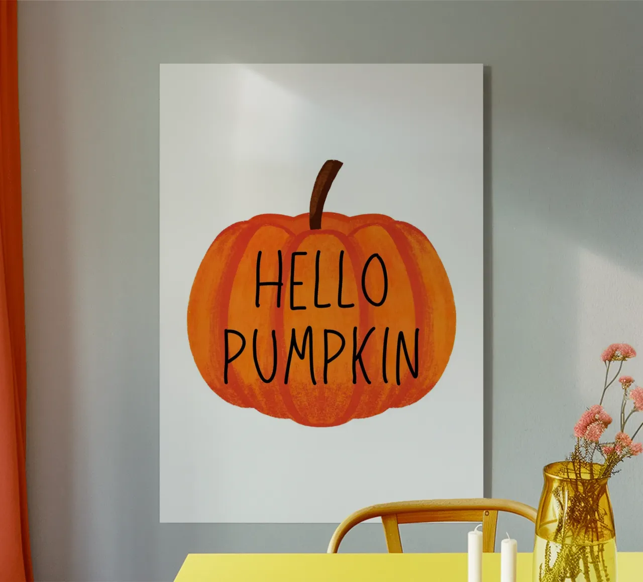 Hello pumpkin plexiglass da PinkCandyWalls
