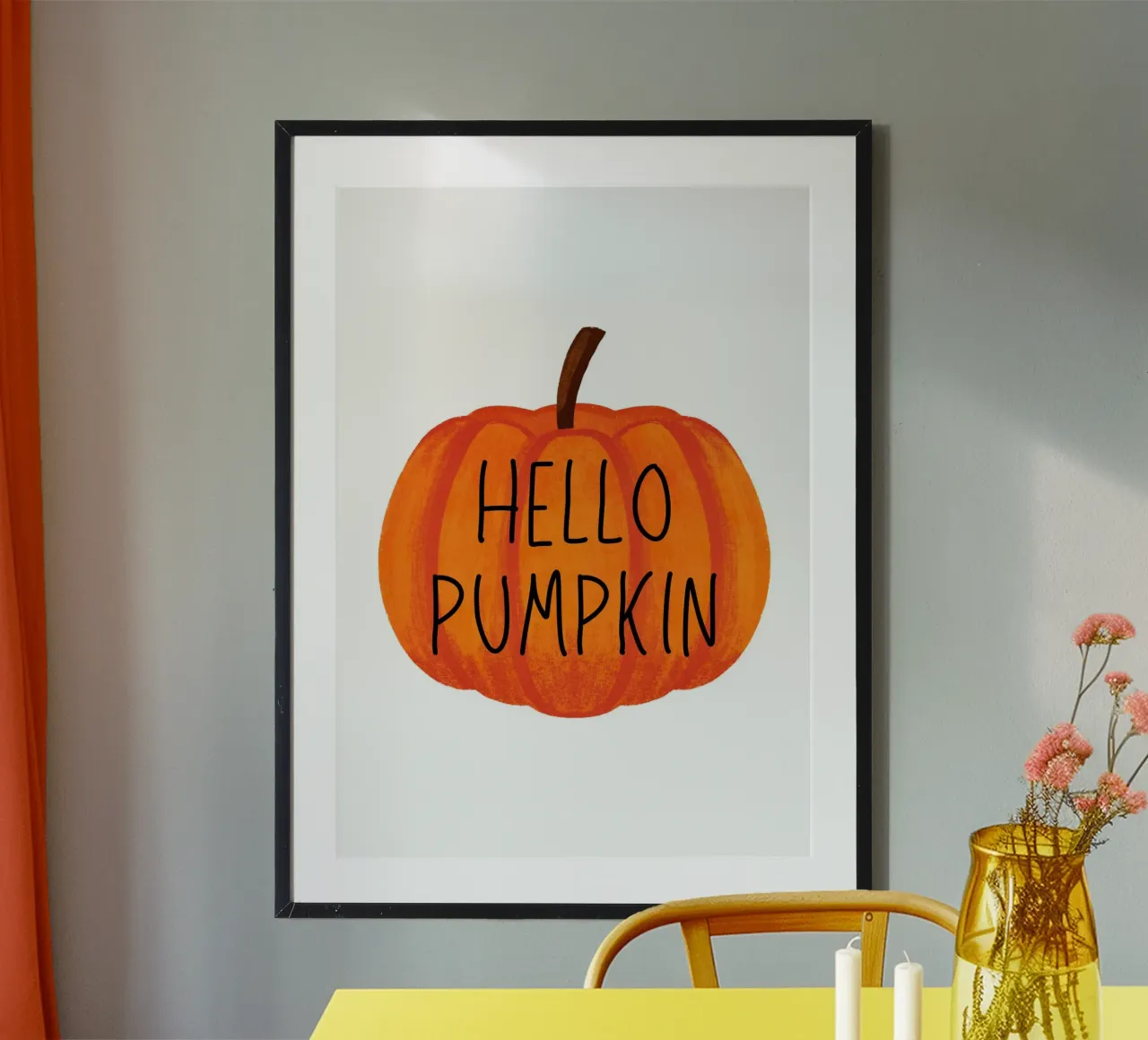 Hello pumpkin poster da PinkCandyWalls