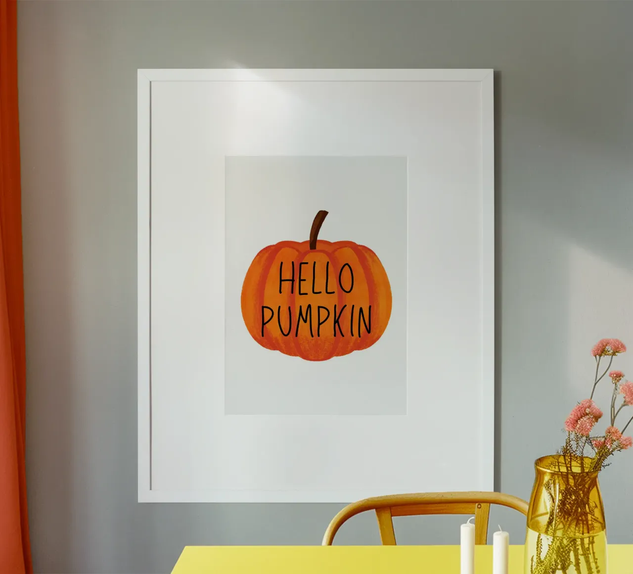 Hello pumpkin poster da PinkCandyWalls