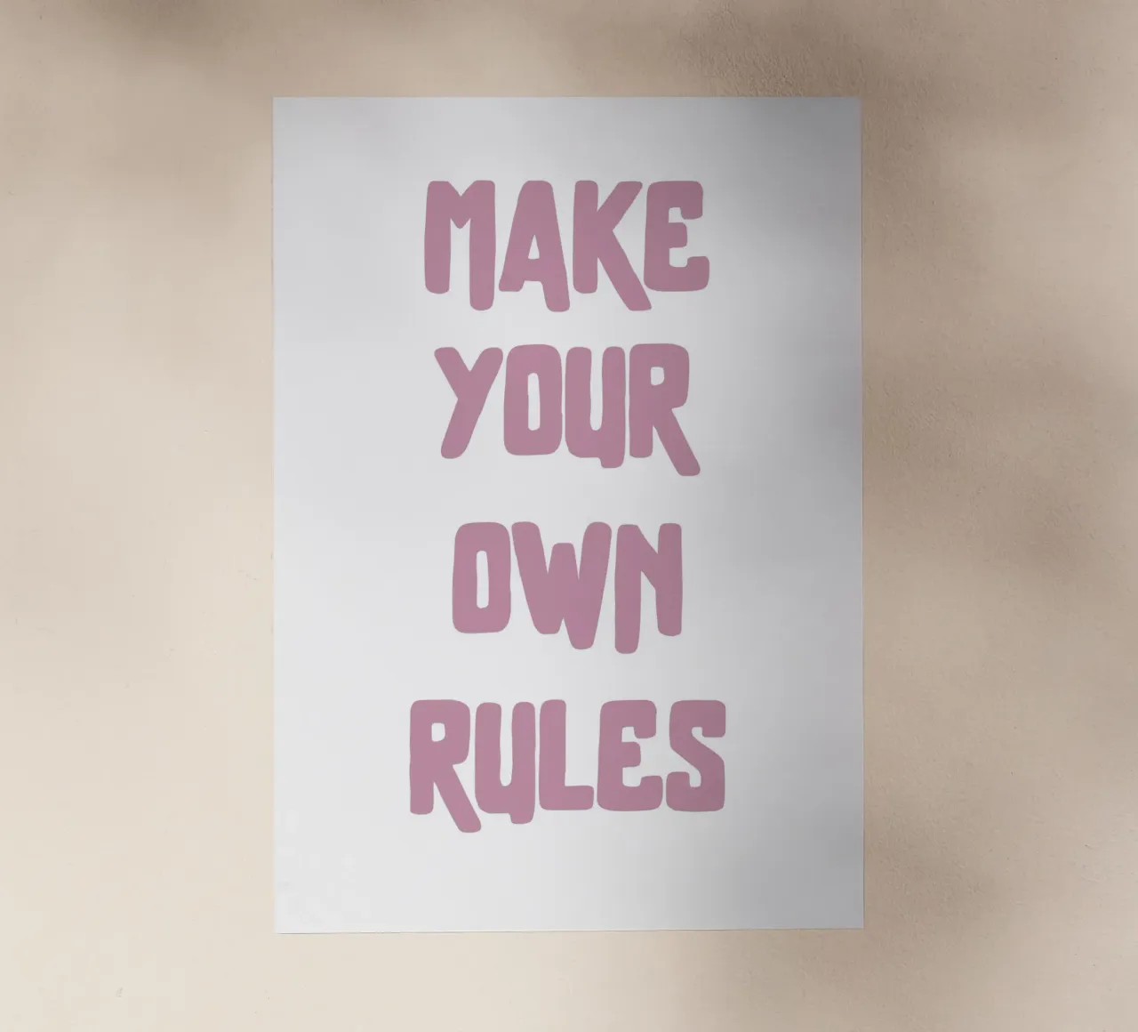 Make your own rules pellicola backlit da PinkCandyWalls