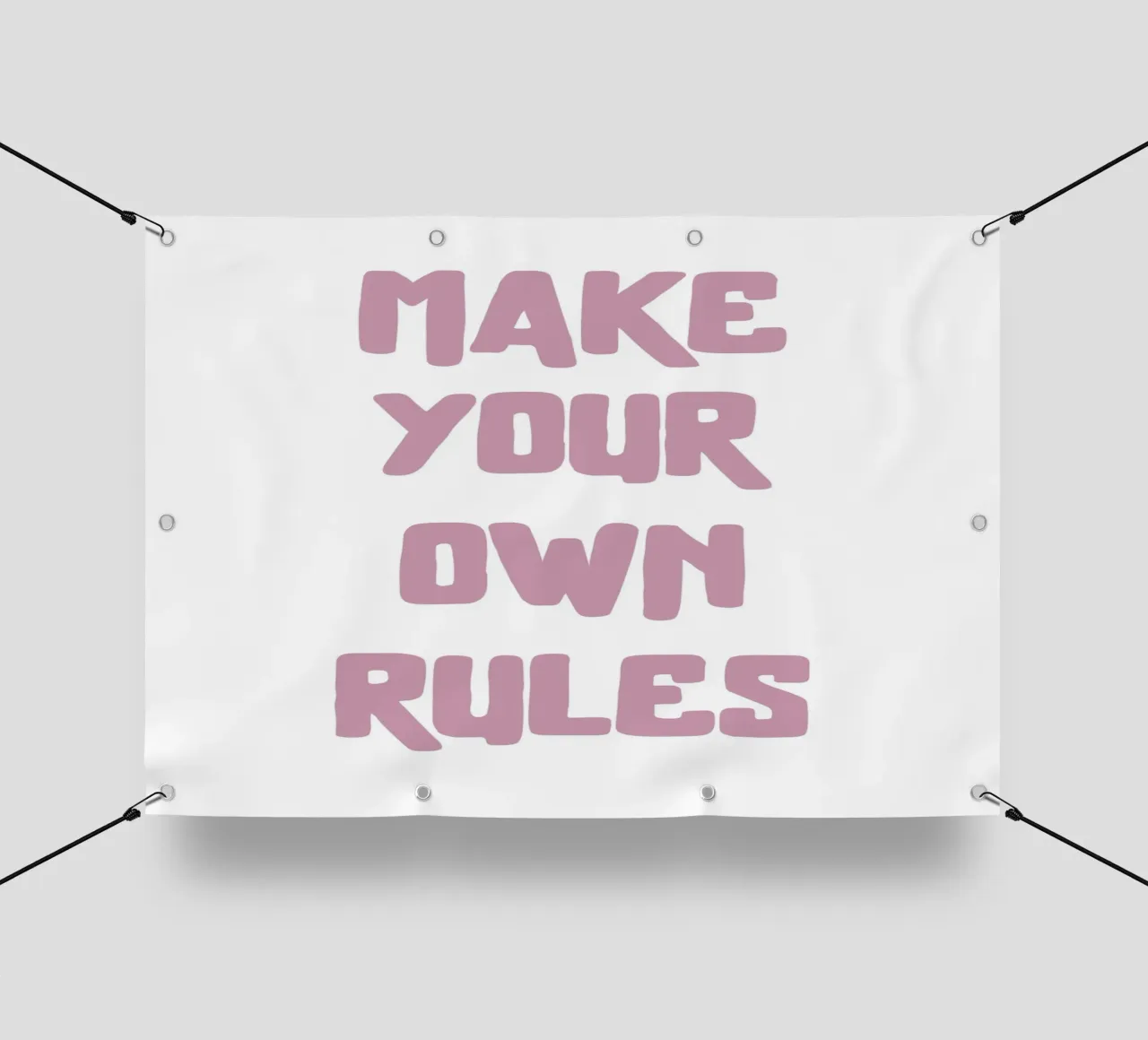Make your own rules telo in pvc da PinkCandyWalls